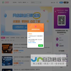 小肥鱼网创-十年互联网创业实战派 | 专注精准流量获取与转化